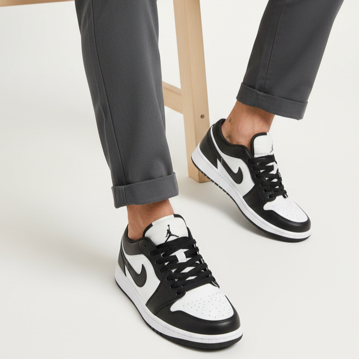 Air Jordaan 1 Low - Panda Black & White