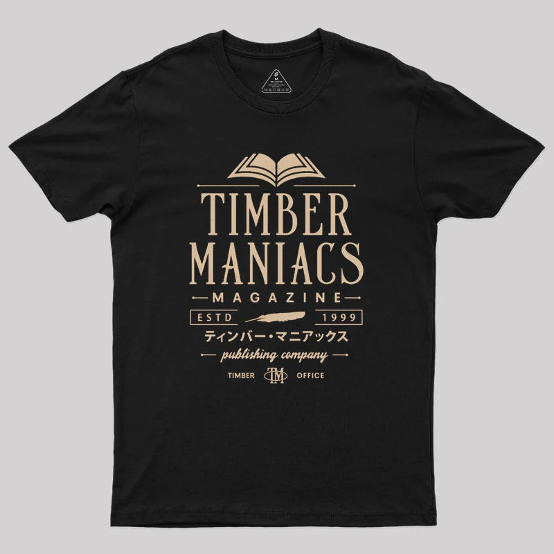 Timber Maniacs Vintage Geek T-Shirt Hip Women's Urban