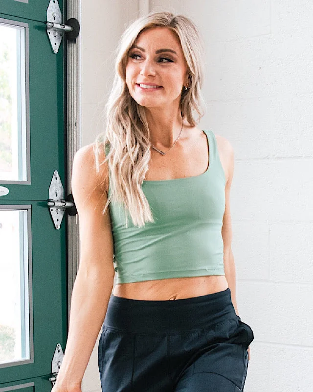 Nani Sage Laze Cropped Tank FINAL SALE Relaxed Women's Beachy