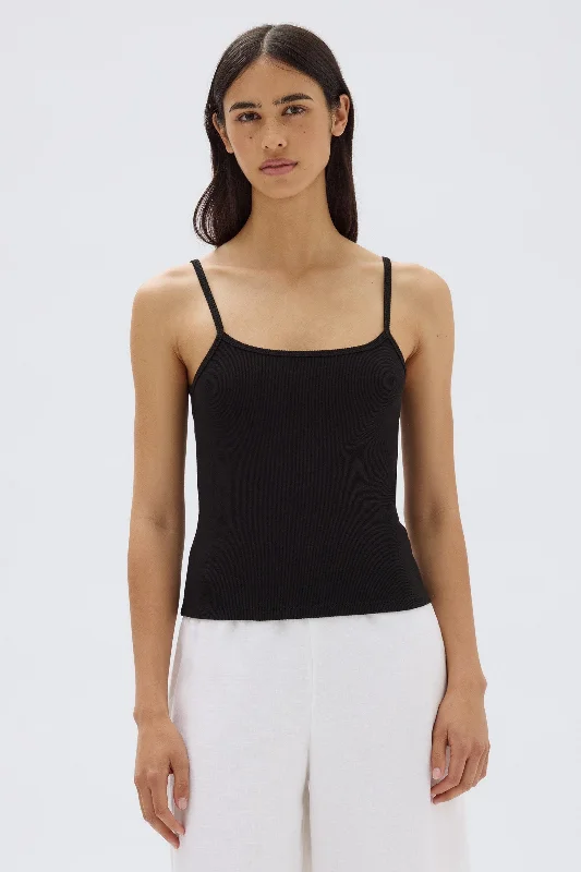Baylee Rib Tank Monochromatic Office Style