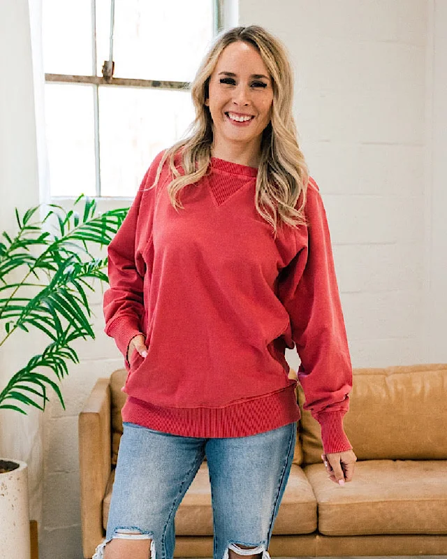 Girlfriend Crewneck Sweatshirt - Ruby Sharp Women's Italian
