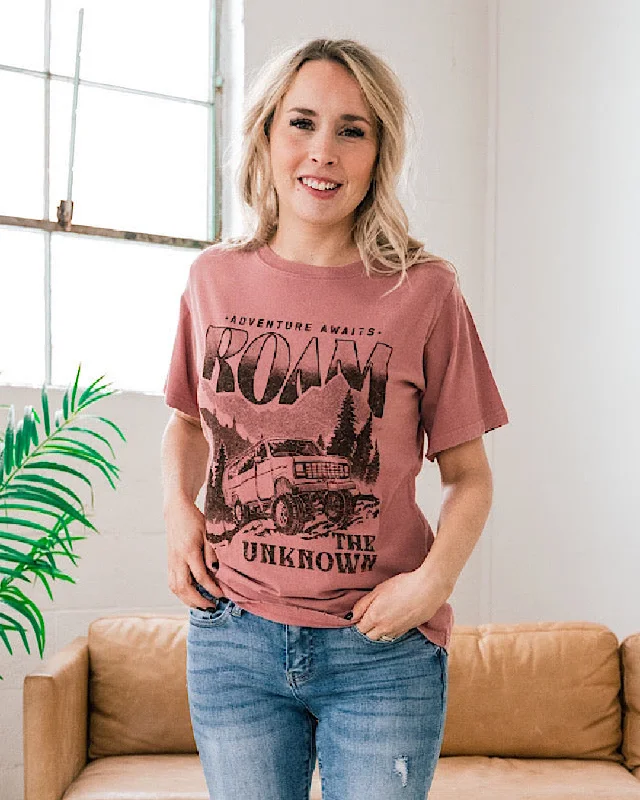 Roam the Unknown Brick Tee FINAL SALE Earthy Women's Hemp - based