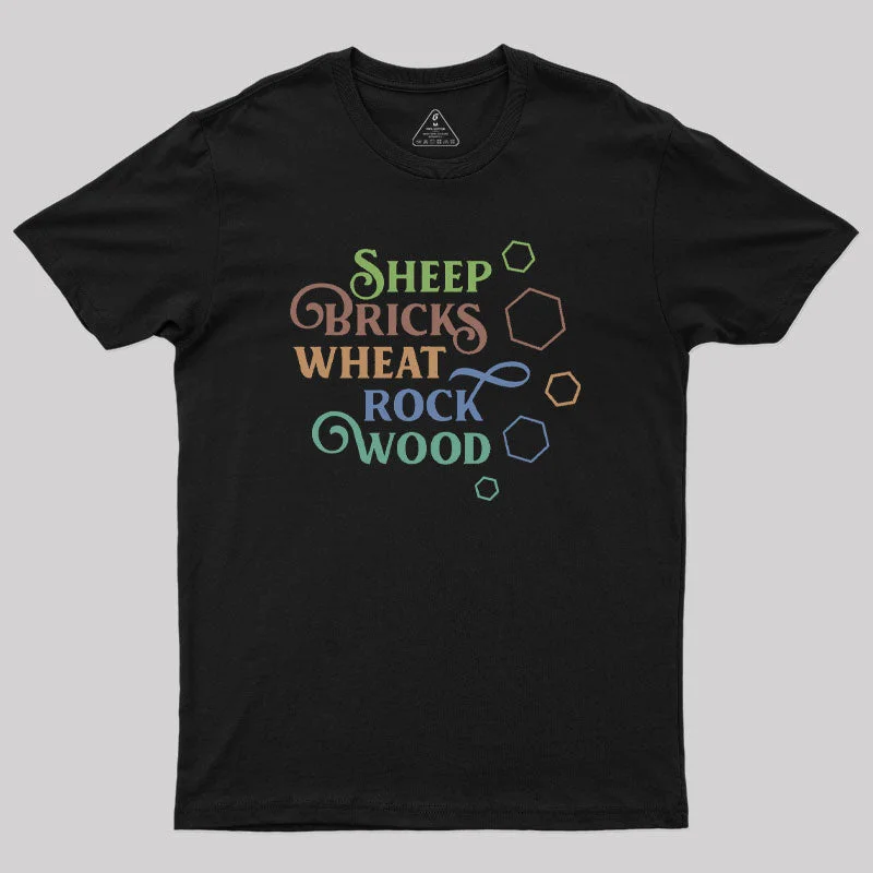 Settlers Resources Minimalist Board Games Geek T-Shirt Youthful Women's Pop