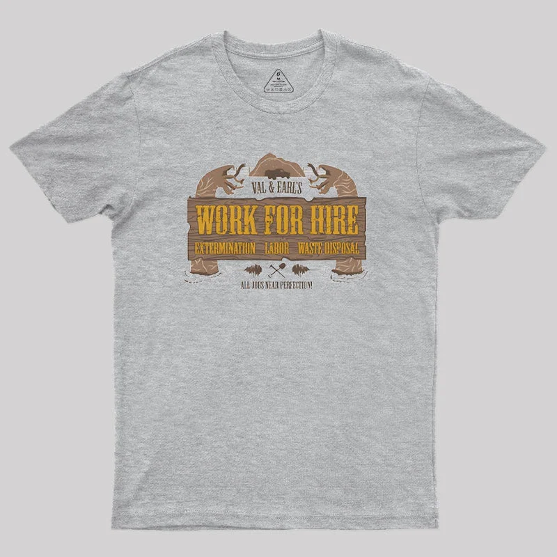 Val & Earl's Work for Hire Geek T-Shirt Contemporary 