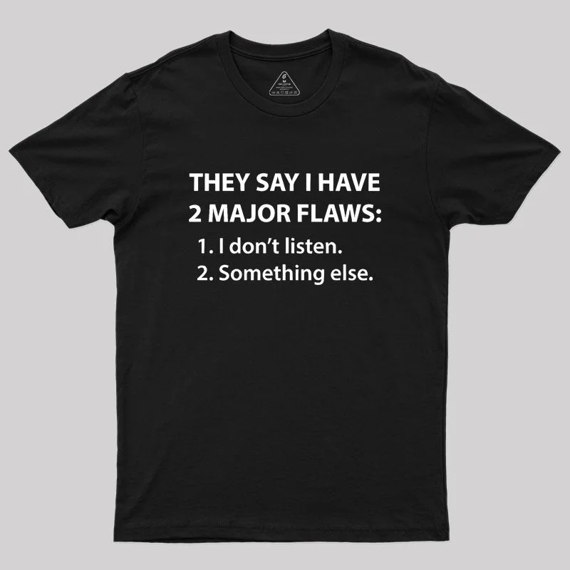 Major Flaws Geek T-Shirt Dynamic Women's High - energy