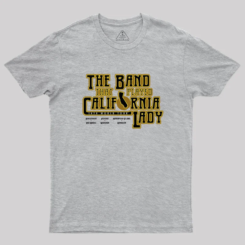 California Lady Tour Geek T-Shirt Elegant Women's Formal 