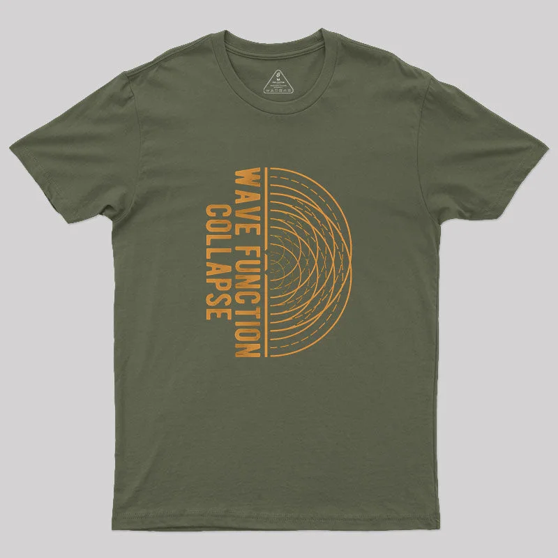 Wave Function Collapse Geek T-Shirt Sleek Women's Metallic