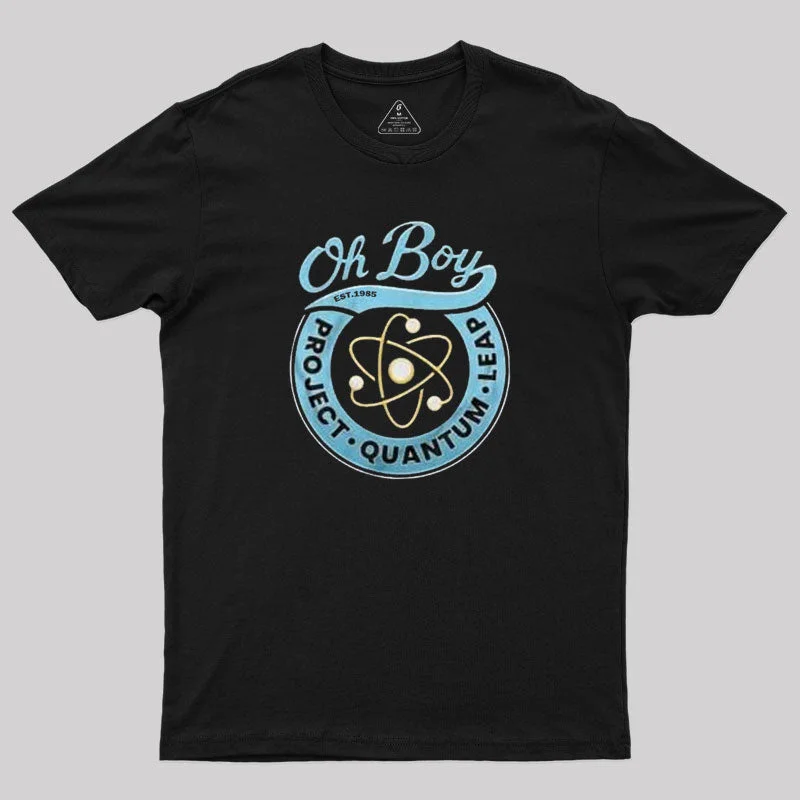 Project Quantum Leap Oh Boy! T-Shirt Laid - back Women's Style