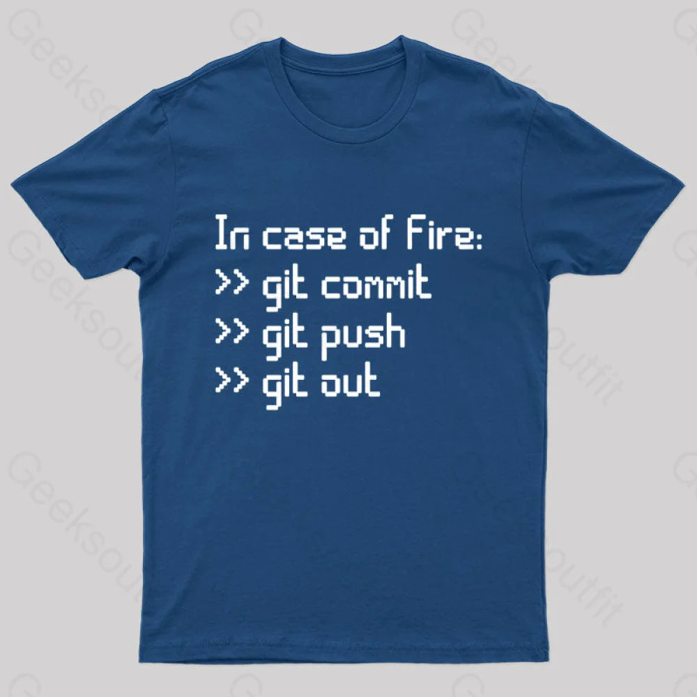 In Case of Fire Nerd T-Shirt