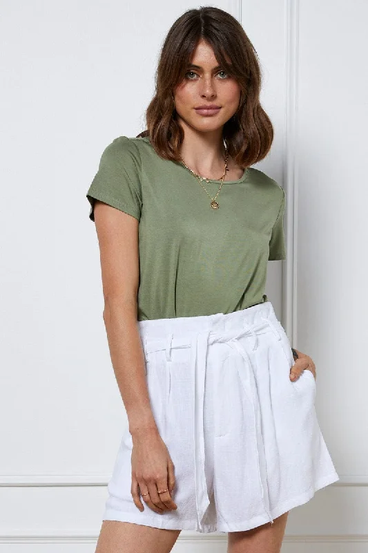 Green T Shirt Short Sleeve