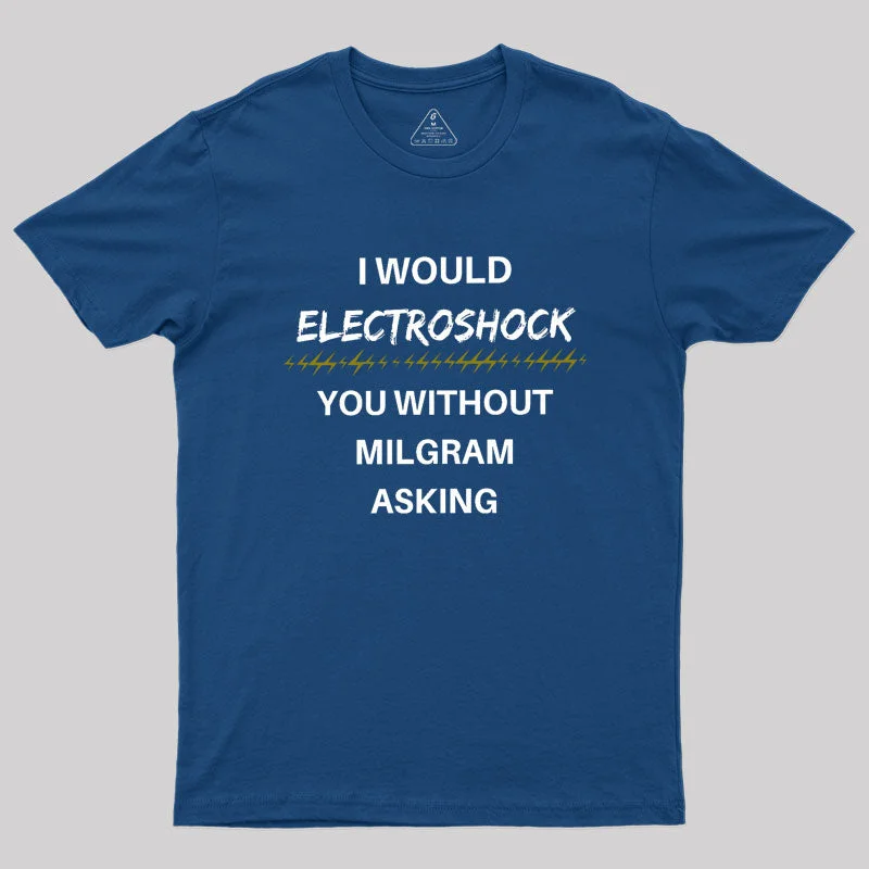 Milgram Told Me To Geek T-Shirt Cozy Women's Sherpa - lined