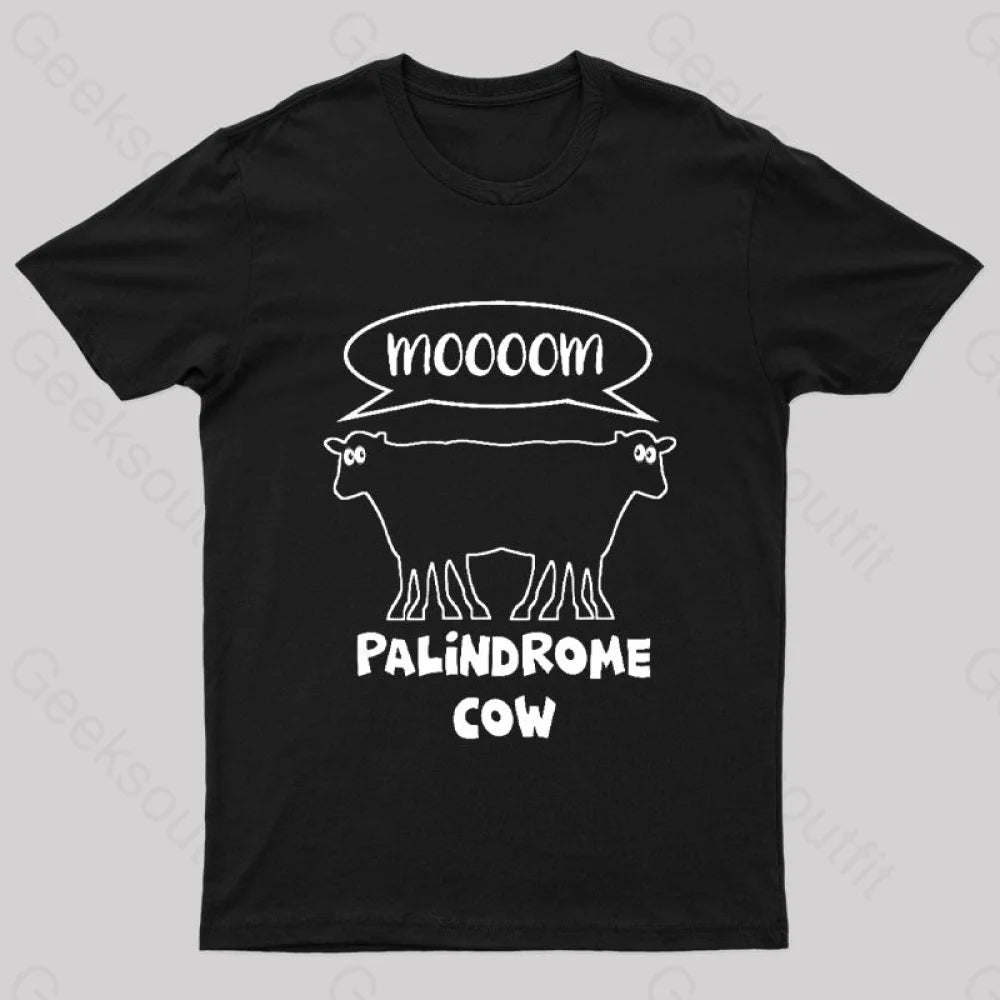 Palindrome Cow Geek T-Shirt