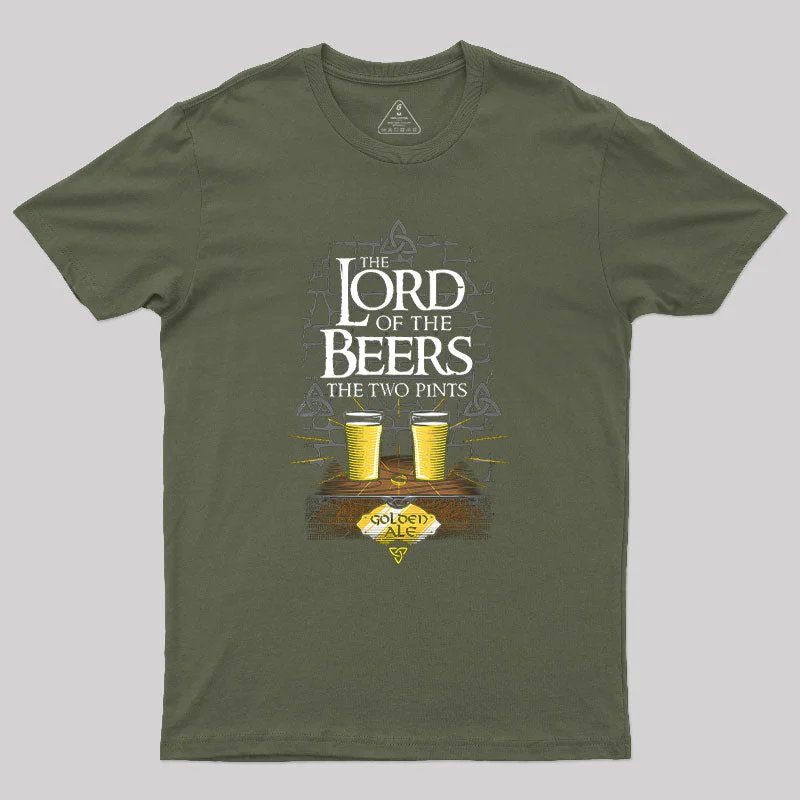 The Lord of the Beers Geek T-Shirt Confident Women's High - fashion
