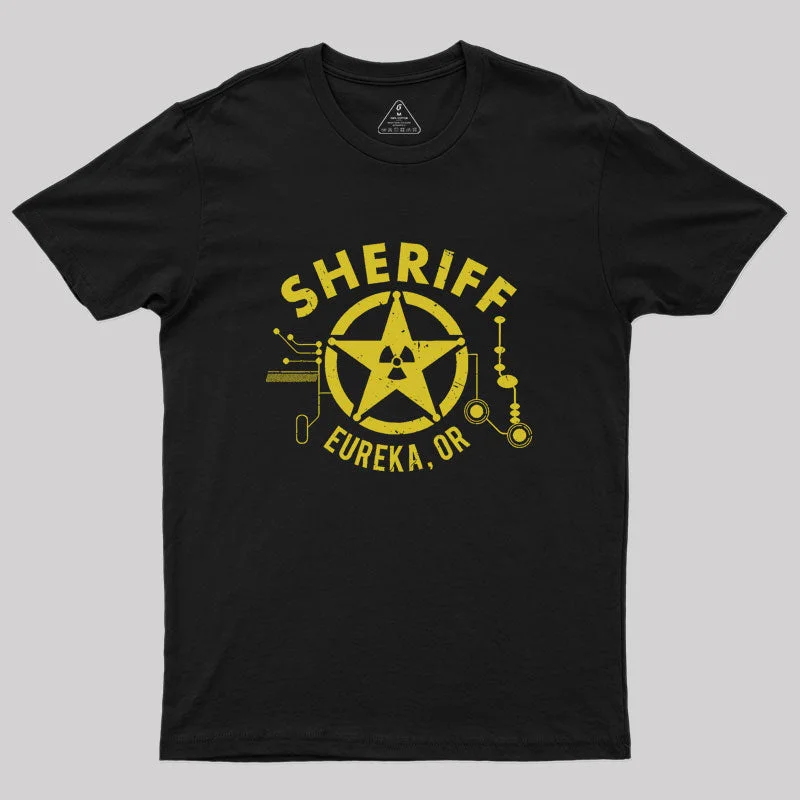 Eureka Sheriff Geek T-Shirt Cool Women's Distressed