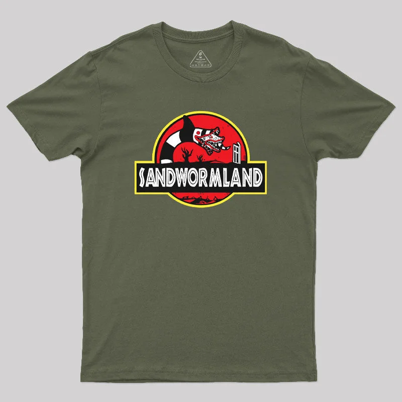 Sandwormland Geek T-Shirt Unique Women's Upcycled