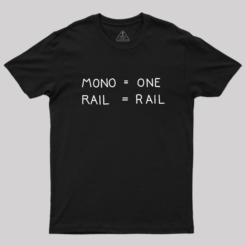 Mono One Rail Rail Geek T-Shirt Youthful Women's Pop