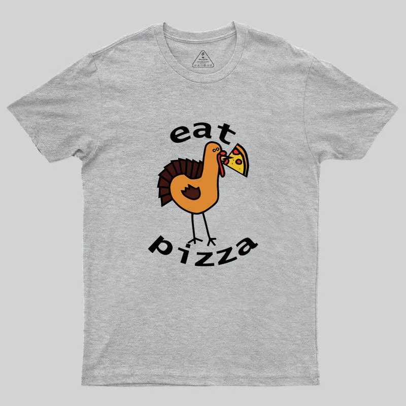 Eat Pizza Geek T-Shirt Luxurious Women's High -  end