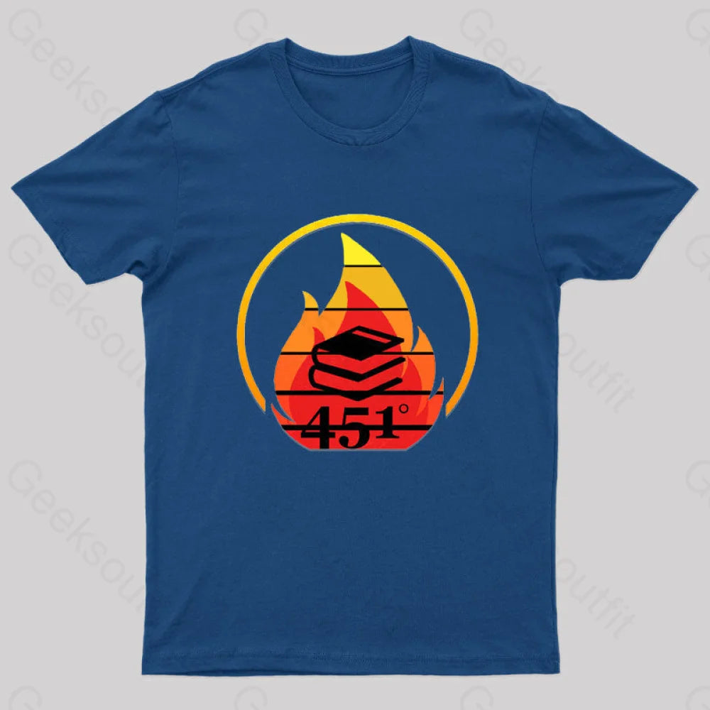 Fahrenheit 451 Retro Nerd T-Shirt