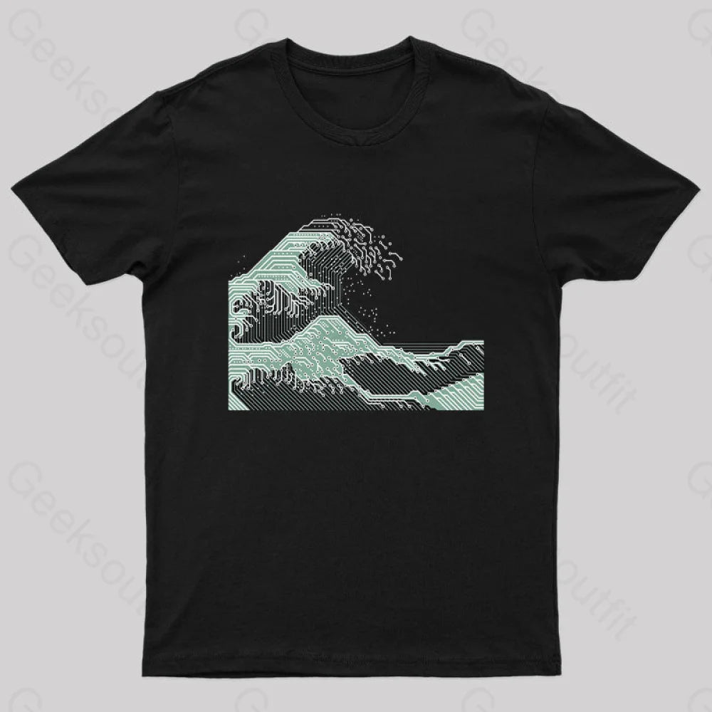 Circuitized Wave Geek T-Shirt