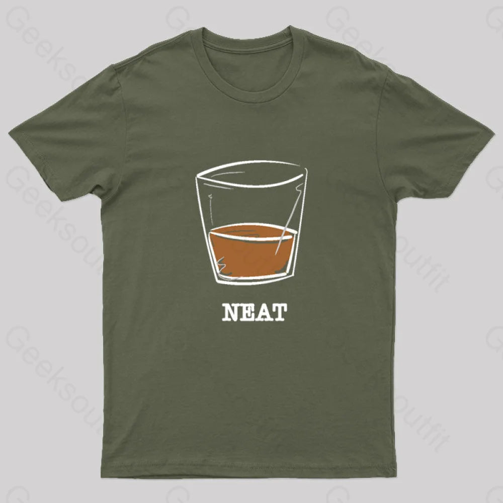 Whiskey Neat Geek T-Shirt