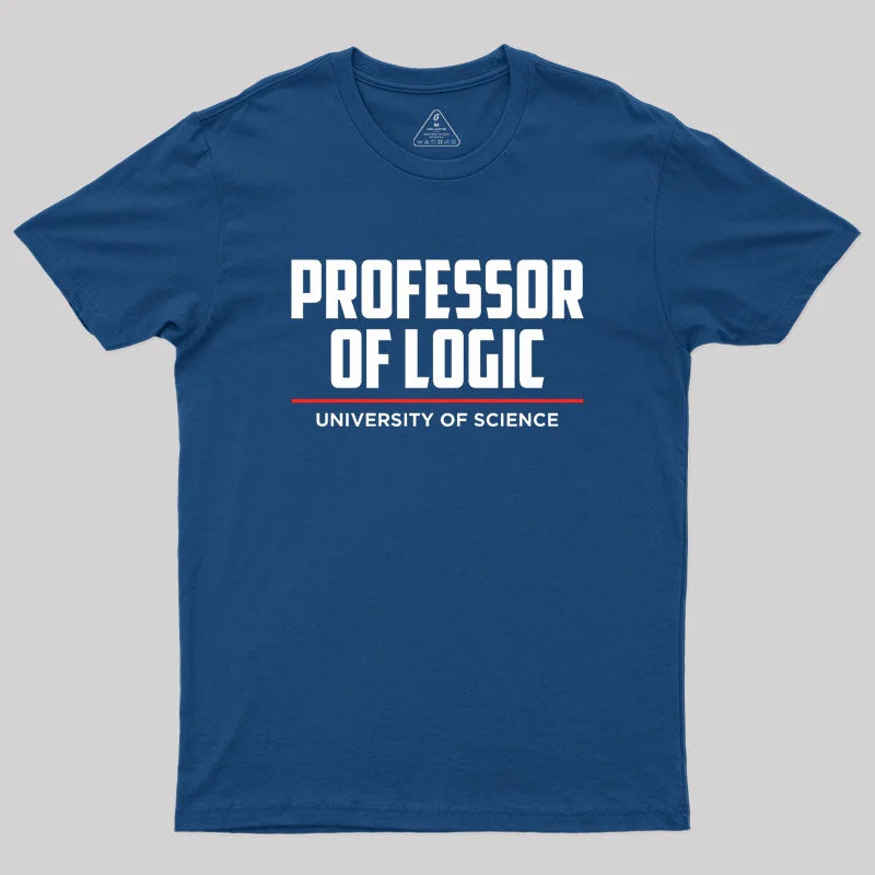 Professor Of Logic At The University Of Science Geek T-Shirt Preppy Women's College