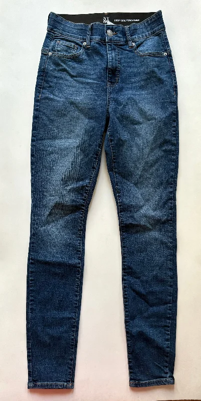 Jeans Straight By New York And Co In Blue, Size: 6l Sustainable Organic