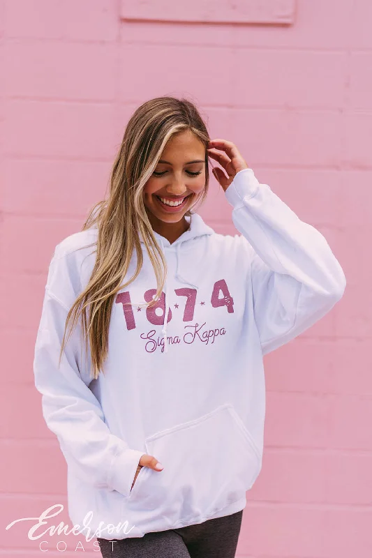 Sigma Kappa Simple Year PR Hoodie Stylish Women's Tropical 