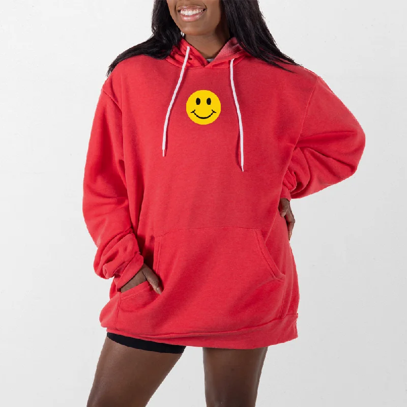 Smiley Giant Hoodie Sleek Women's 