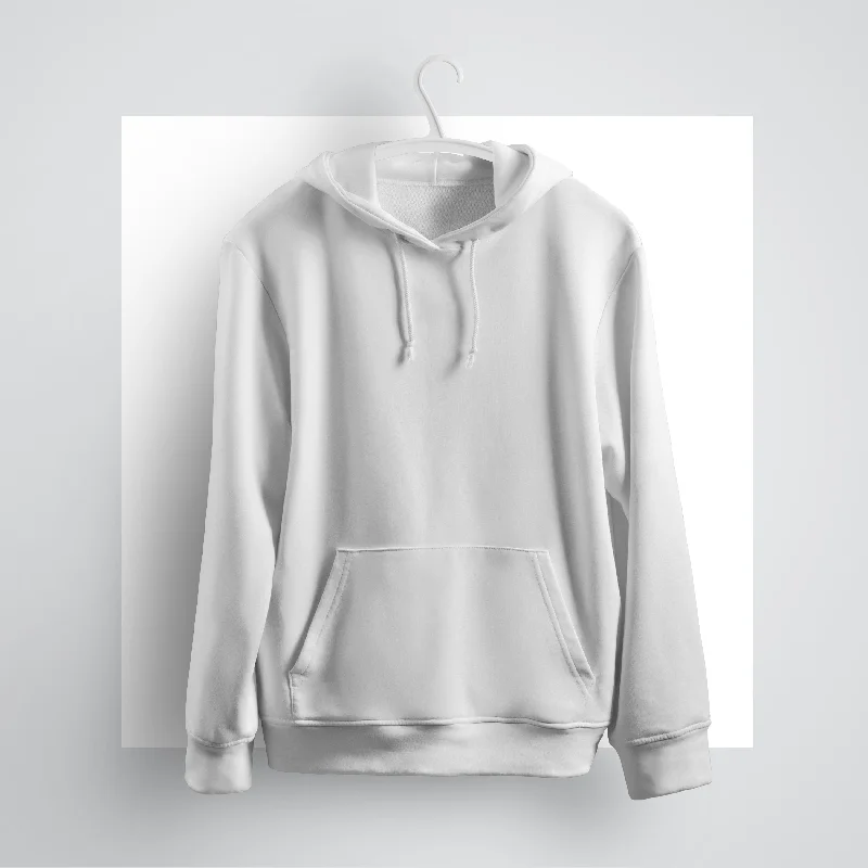 White Hoodie - Fully Solid