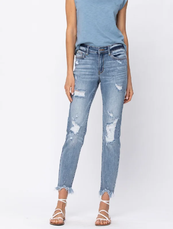 Curvy Zola Mid-Rise Boyfriend by Judy Blue Sophisticated Women's Tailored