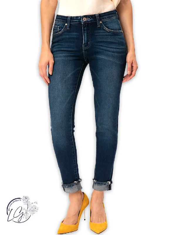 Vicki Mid-Rise Ankle Skinny By KanCan Earthy Women's Hemp - based