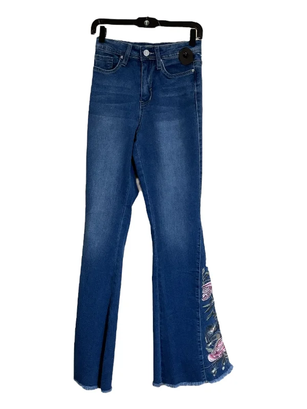 Jeans Flared By Ymi In Blue Denim, Size: 4 Athletic Women's 