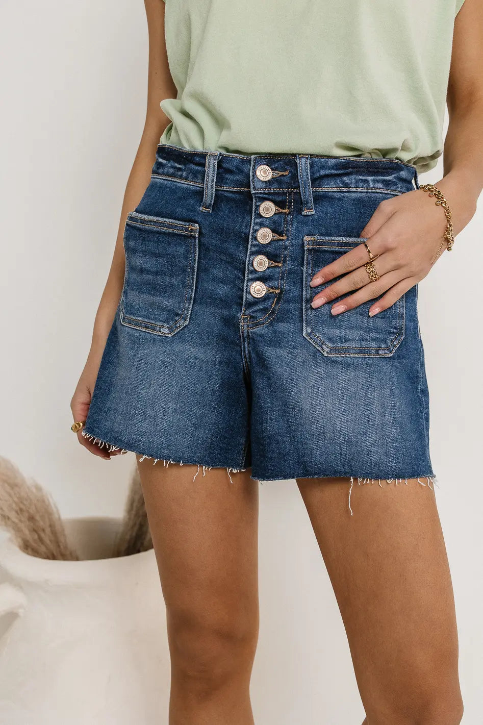 Mckay Button Fly Shorts - FINAL SALE Casual Women's Japanese 