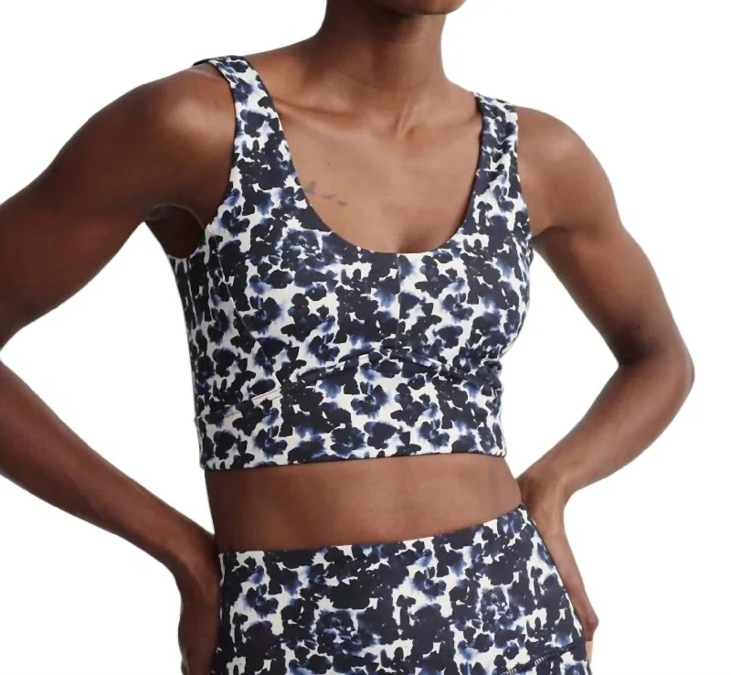 Form Elsie Bra In Ink Block Floral Sporty Women's Tennis