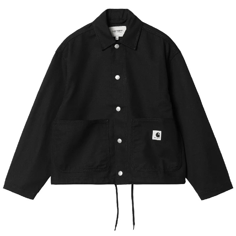 Carhartt WIP Womens Simple Shirt Jac Black Rigid British Gentlewoman Style
