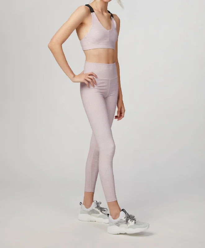 Luna Legging In Blush Croc Polished Women's Silk