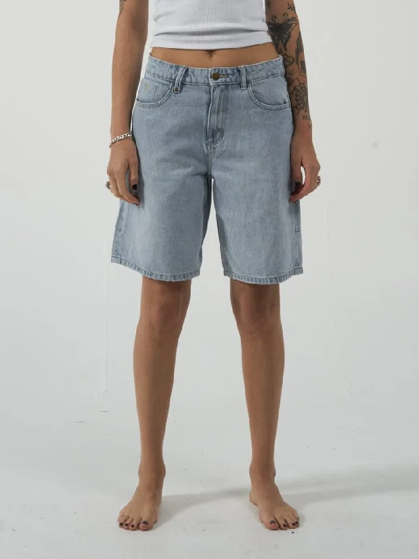 Jordan Short - Ash Blue Sophisticated Women's Tailored