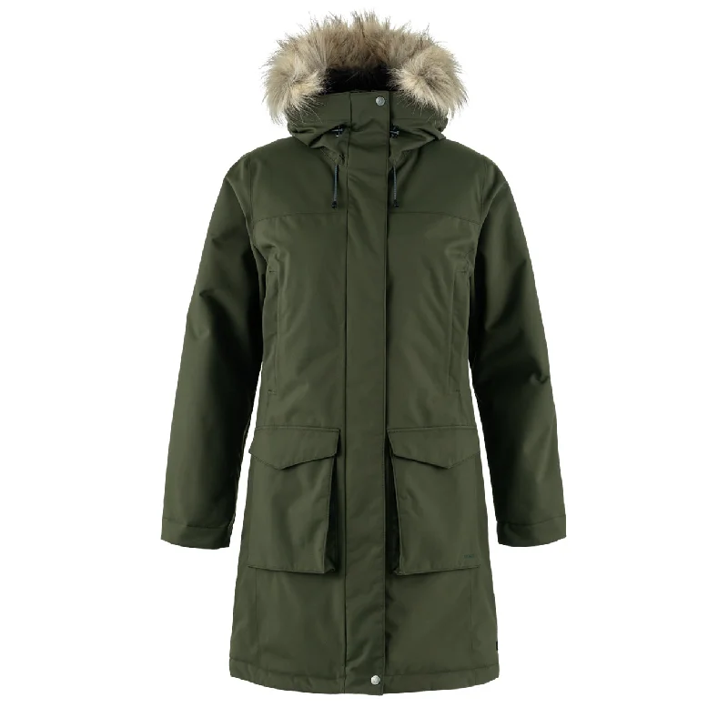 Fjallraven Womens Nuuk Lite Parka Deep Forest Dynamic Women's Moto