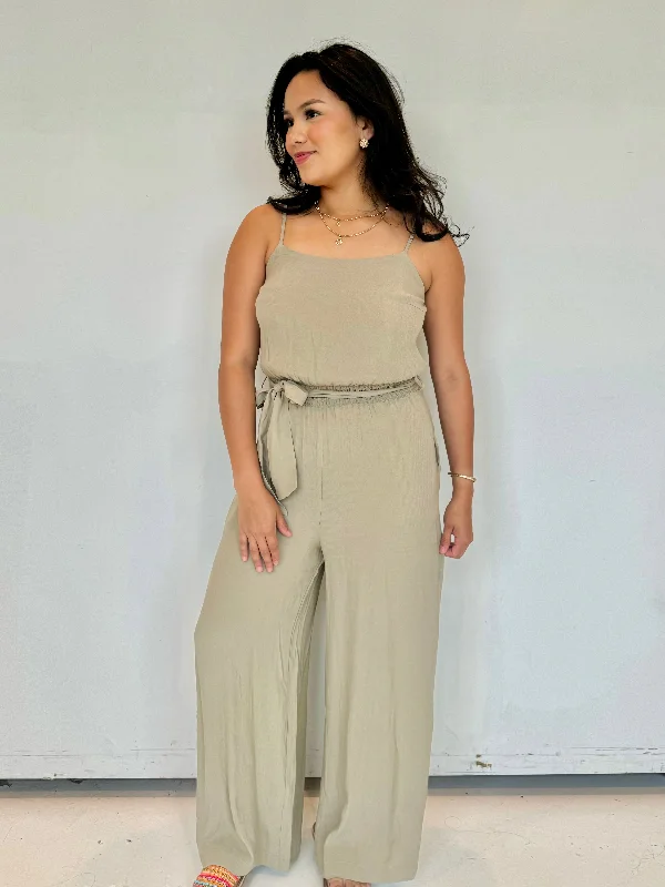 sarahi olive jumpsuit Dapper Women's 1920S