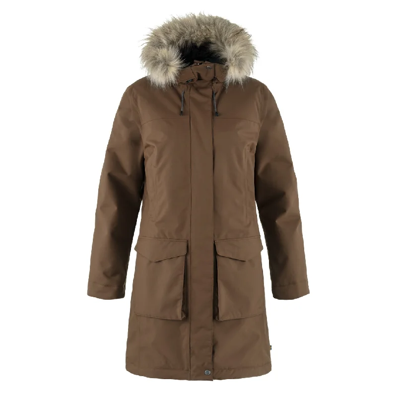 Fjallraven Womens Nuuk Lite Parka Dark Oak British Gentlewoman Style