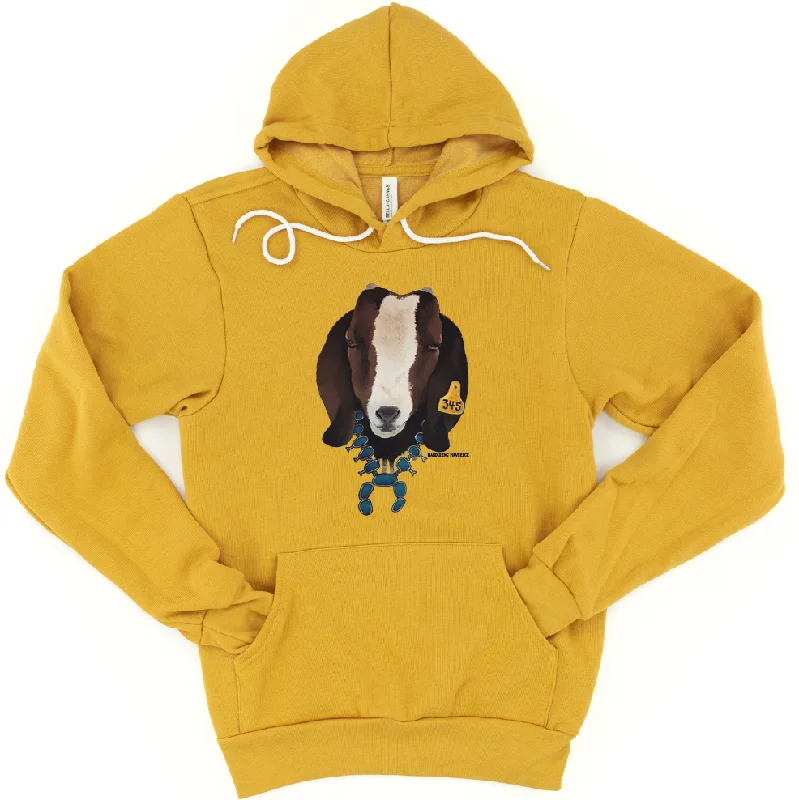 Dark Brown Goat Squash Blossom Hoodie (S-3XL) Unisex - Multiple Colors! Bold Women's Statement