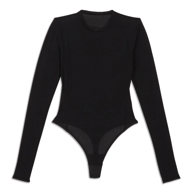 Long-Sleeve Crewneck Bodysuit - Resale