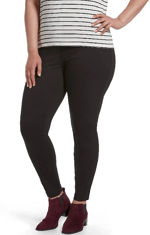 Women's Ultra Soft High Waist Denim Leggings In Black