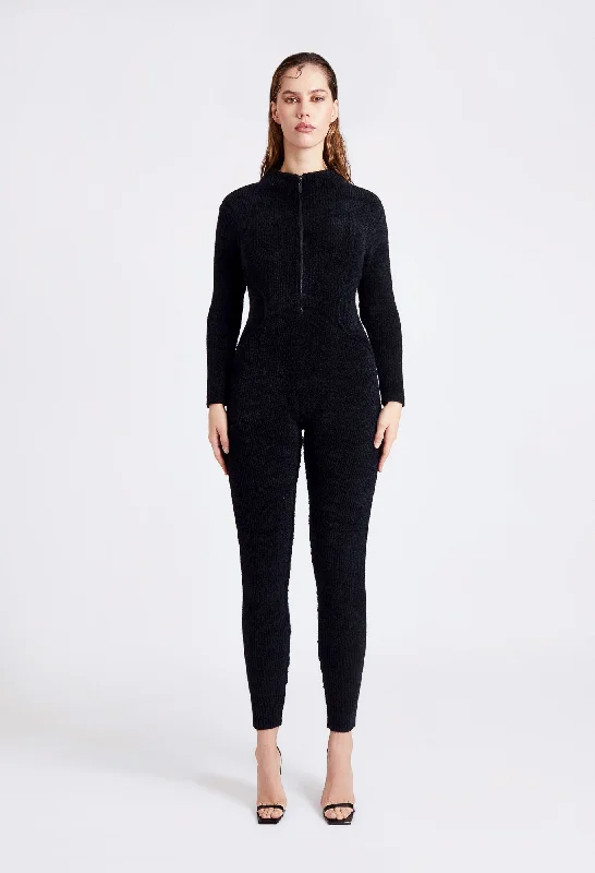 Wool Knit Catsuit - Panther Feminine Women's Soft 