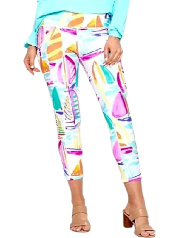 Diana Cropped Legging Pants In Sail Away Refined Women's Classic 