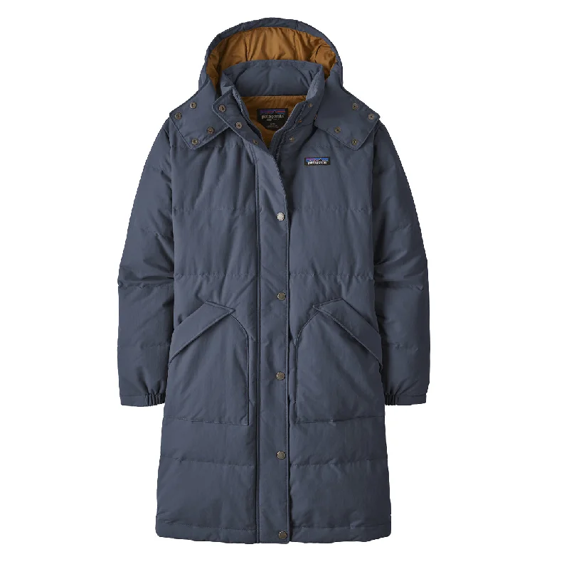 Patagonia Womens Downdrift Parka Smolder Blue Polished Women's Silk