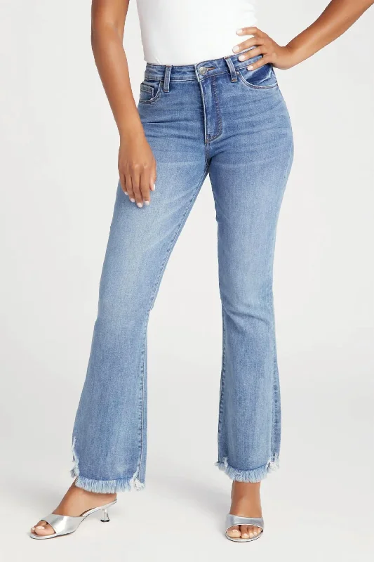 Ana High Rise Flared Jeans In Blue Confident Women's Power