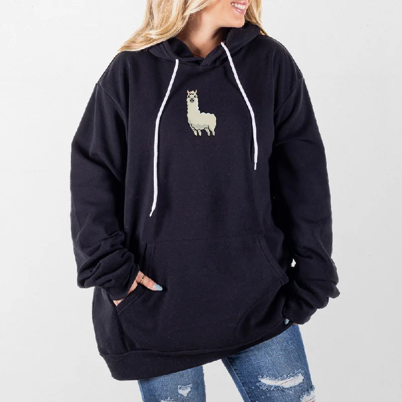 Llama Giant Hoodie Feminine Women's Soft 