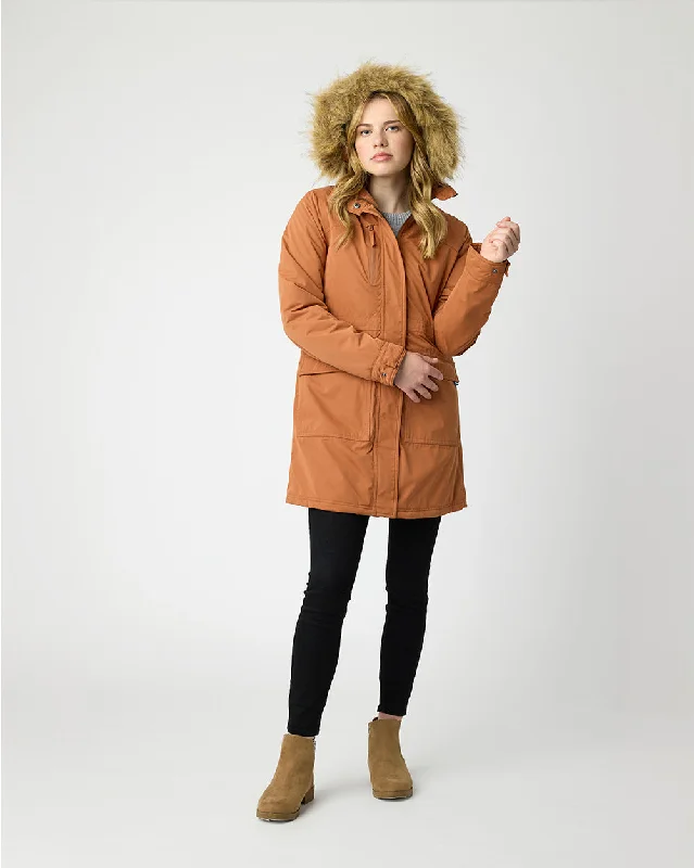 Lyra Parka in Copper Modern Women's Tech
