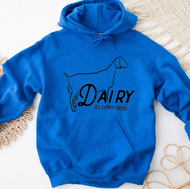 Dairy Goat It's Better Local Hoodie (S-3XL) Unisex - Multiple Colors! Sharp Women's Italian